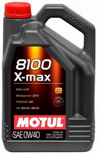 MOTUL 8100 X-MAX 0w40 SN/CF A3/B4 4л. синтетика, масло моторное